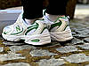 Чоловічі кросівки New balance 530 White Green Silver Нью Беланс 530 білі із зеленим текстиль-сітка демісезон, фото 10