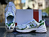 Чоловічі кросівки New balance 530 White Green Silver Нью Беланс 530 білі із зеленим текстиль-сітка демісезон, фото 6