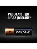 Батарейка АА Duracell 2шт в упаковці, лужні батареї LR6 від Duracell, фото 4