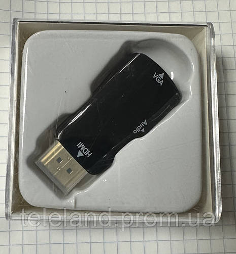 Купить Переходник преобразователь HDMI to VGA со звуком, цена 150 ...