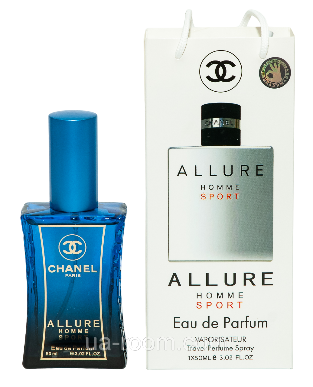 Тестер чоловічий Chanel Allure Homme Sport, 50 мл, сумка.