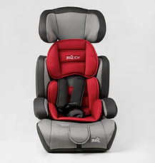 Дитяче автокрісло з бустером 1-12 років JOY 47900 - RG, група 1/2/3, вага дитини від 9-36 кг, сіро-червоний, фото 4