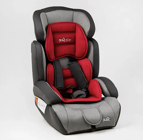 Дитяче автокрісло з бустером 1-12 років JOY 47900 - RG, група 1/2/3, вага дитини від 9-36 кг, сіро-червоний, фото 1
