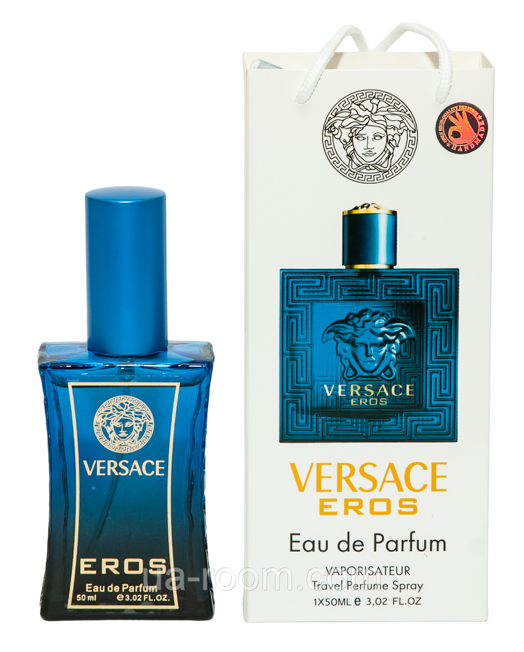 Тестер чоловічий  Versace Eros, 50 мл, сумка.