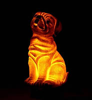 Садовый светильник на солнечной батарее Собака LED