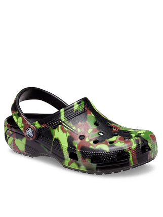 Крокси CROCS CLASSIC SPRAY CAMO CLOG 208261 BLACK, фото 1