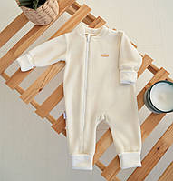 Флісовий чоловічок для новонародженого "Comfort" зріст 62 см Kid's Fantasy Молочний