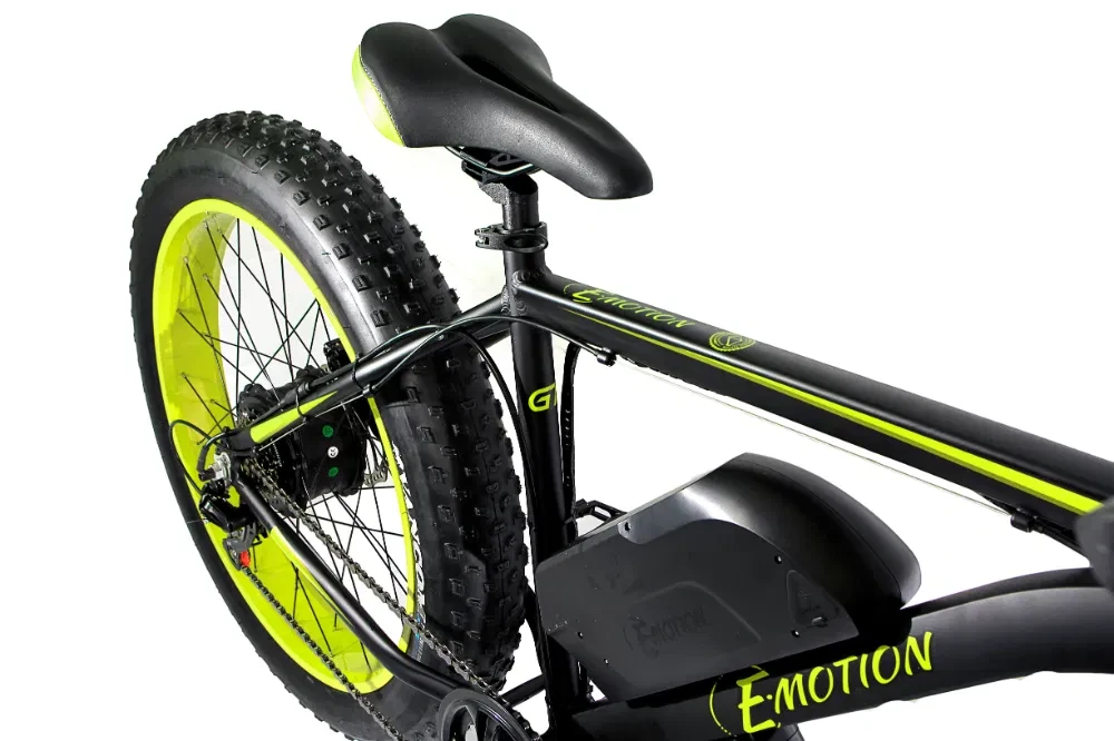 Электровелосипед E-motion Fatbike GT 48V 16Ah 1000W Yellow - фото 2 - id-p1879265262