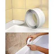 Самоклеюча бордова стрічка для ванн і раковин 3.2 метра Біла, фото 2