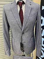 Пиджак мужской летний West-Fashion модель А-125А серый