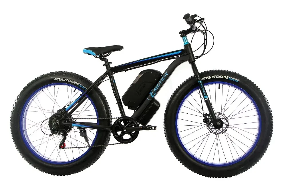 Электровелосипед E-motion Fatbike GT 48V 16Ah 1000W Blue - фото 1 - id-p1879265429