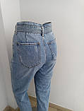 Джинси Dimarkis жіночі МОМ котон літні висока посадка 28 блакитні, фото 7