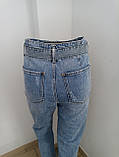 Джинси Dimarkis жіночі МОМ котон літні висока посадка 28 блакитні, фото 8