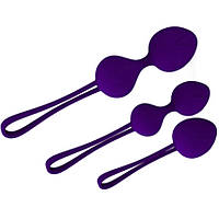 Набір вагінальних кульок - Dark Purple Trio Амур
