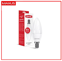 LED лампа MAXUS C37 5W 4100K 220V E14 (1-LED-732)