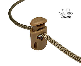 Фіксатор Койот для шнура #101 з одним отвором, пластик