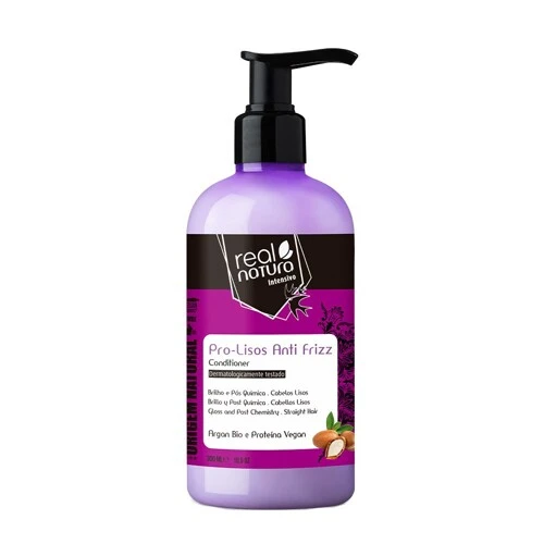 Кондиціонер для блиску та гладкості Real Natura SEM SAL PRO-LISOS ANTI FRIZZ ARGAN