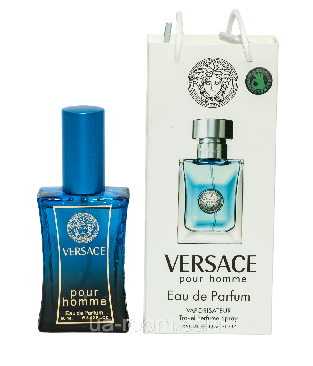 Тестер чоловічий Versace Pour Homme, 50 мл, сумка.