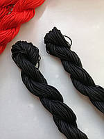 Декоративный шнур "шамбала". Цвет черный