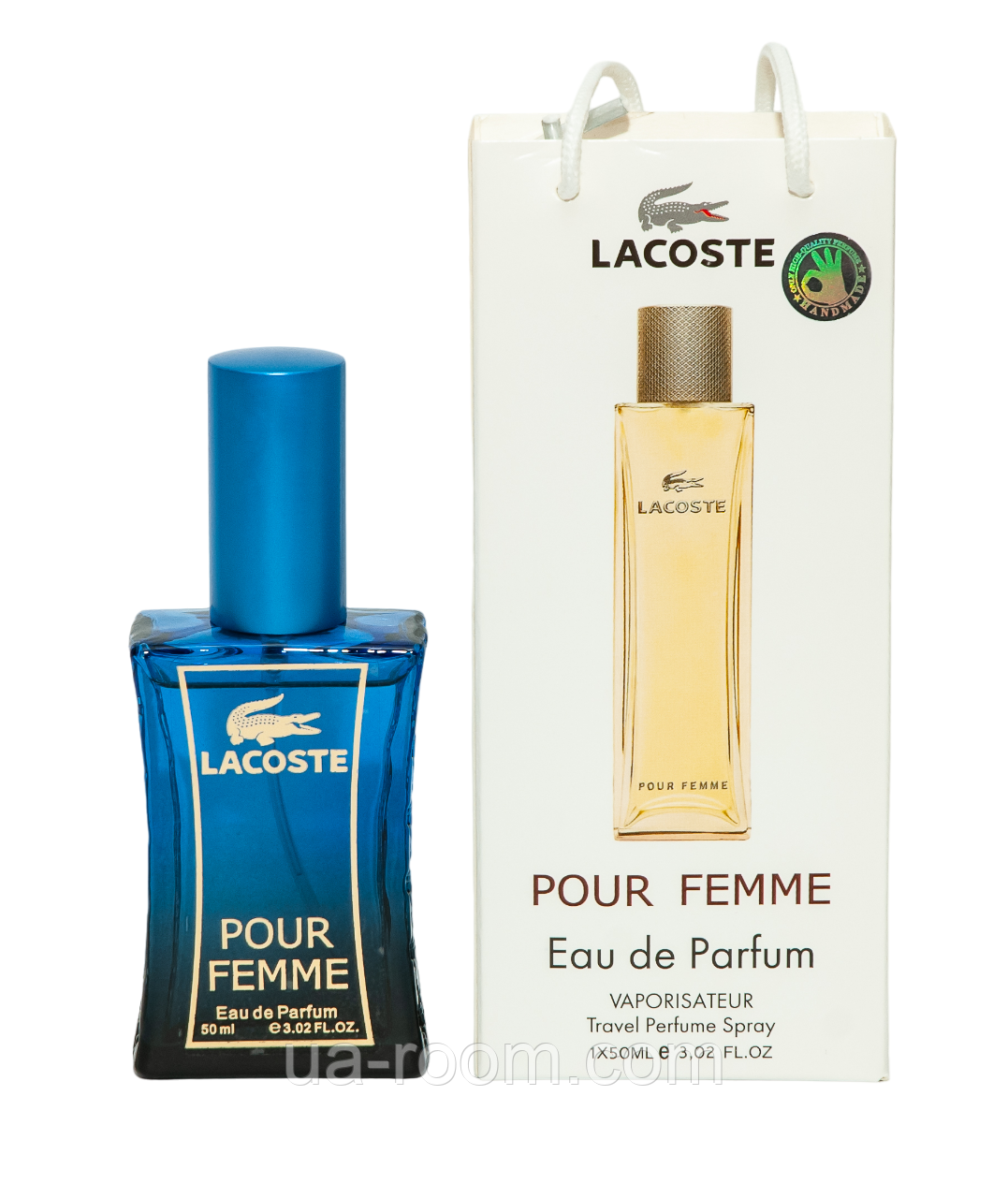 Тестер жіночий Lacoste Pour Femme, 50 мл, сумка.