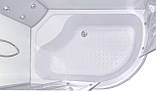 Гідромасажний бокс 218-222 80x120см асиметричний лівий душова кабіна з малюнком глибокий піддон, фото 3