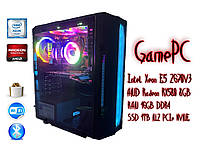 Новый игровой компьютер GamePC V5 Intel Xeon E5 2670V3 16GB DDR4 RX580 8GB SSD M2 1TB ПОДАРОК