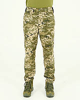 Штани чоловічі тактичні камуфляжні бавовна Піксель з посиленими колінами