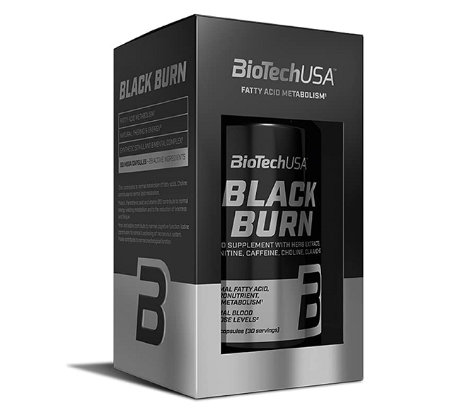 Комплексний жиросплювач BioTech USA Black Burn 90 caps, фото 1