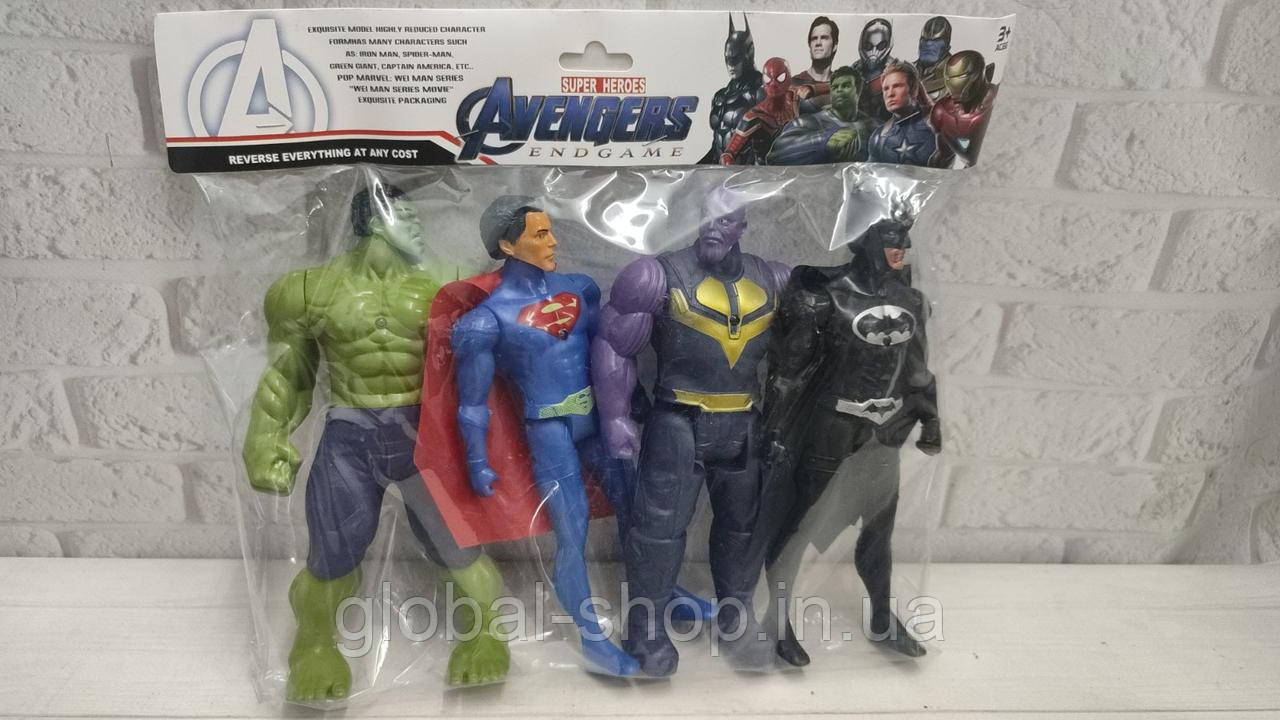 Набір ігрових фігурок Марвел, Avengers, Месники, Haowa, авангарс. 4шт.