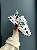 Кросівки чоловічі New Balance 530 White Green білі із зеленим літо легкі (2249) баланс