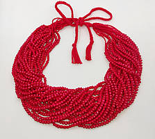 Намисто Буси гачковані червоні (00201)