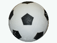 Мячик надувной футбольный. Диаметр 14 см. 10 шт (S-43008)