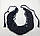 Намисто Буси гачковані чорно-сині (00501), фото 2