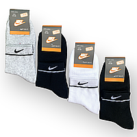 Носки мужские спортивные хлопок сетка средние Nike, Турция, размер 41-44, ассорти, 11740