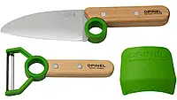 Универсальный Набор Кухонных Ножей 3 предмета Opinel "Le Petit Chef" Green (002577) Нержавеющая сталь