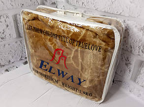Плед акриловий з тисненням Elway пісочний (160х210), фото 4
