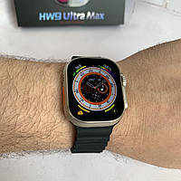 Умные смарт часы Smart Watch HW9 Ультра Max 49 mm смарт-часы с амулед дисплэем. Черный. Новинка
