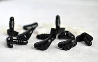 Носики для игрушек винтовые, 15*7 мм, черные, фигурные №3, набор 10 шт.