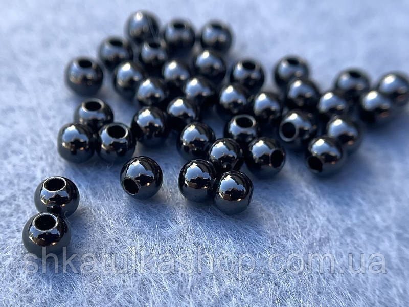 Намистини 3мм (10шт) чорний, фото 1