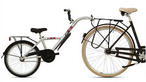 Причіп для велосипеда Bike2go колесо 20", сірий (10302)