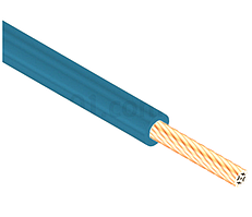 Провід установчий ПВ-3 1,00 мм² синій з мідними жилами (ГОСТ), ЗЗКМ
