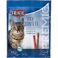 Trixie (Трикси) Cat Premio Quadro-Sticks Salmon & Trout лакомство для котов 5х5 г