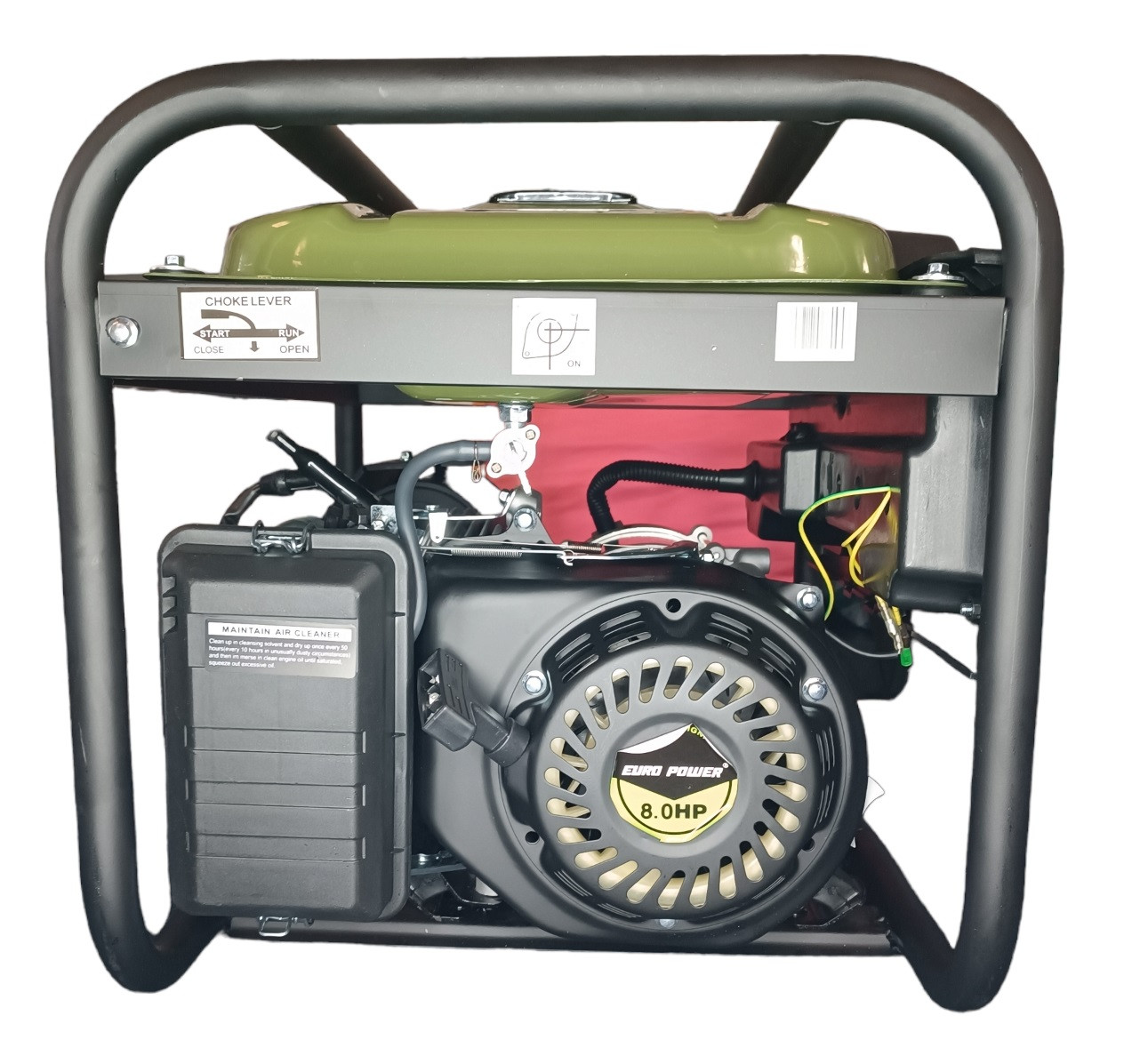 Генератор бензиновий Europower EP4900DX 3,8-4 KVA ручний пуск на ніжках, фото 3