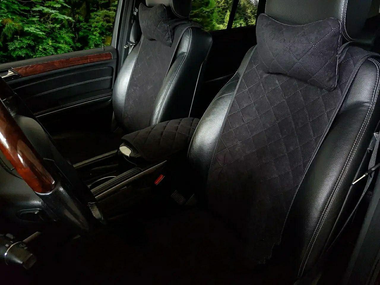 Чохол накидка на підлокітник Широка Чорний