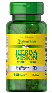 Вітаміни для очей Puritan's Pride Herbavision with Lutein and Bilberry 240 капс.