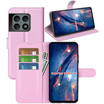 Чохол-книжка Litchie Wallet для OnePlus 10 Pro Light Pink