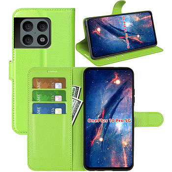 Чохол-книжка Litchie Wallet для OnePlus 10 Pro Light Green