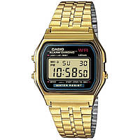 Часы Casio золотого цвета оригинал A159WGEA, наручные мужские электронные часы касио квадратные с подсветкой