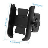 Тримач телефону велосипедний Кріплення телефону для мотоцикла самоката мопеда, фото 6