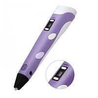 3D ручка c LCD дисплеем 3D Pen 2 Фиолетовый (258450) D8P7-2023